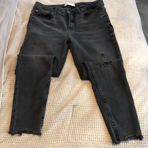 Washed out black Zara jeans